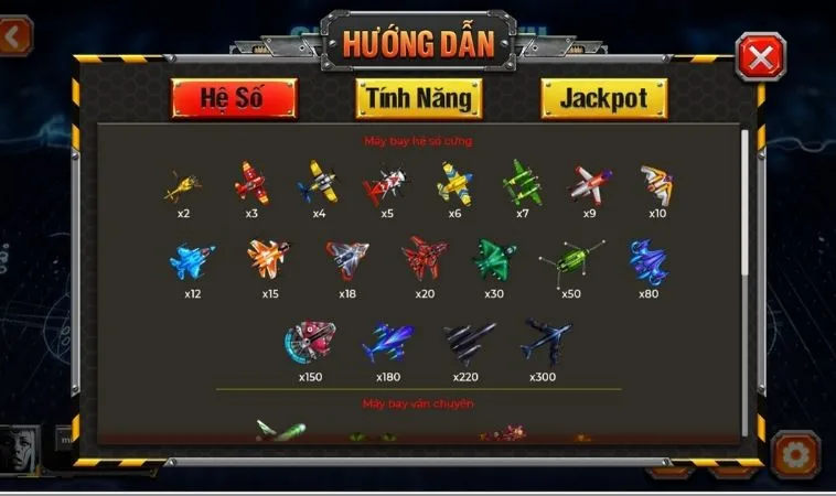 Các thể loại máy bay trong game Bắn Cá Đại Chiến B52 Tại 789Club