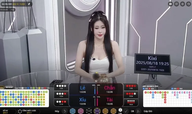 Trải nghiệm chơi Xóc Đĩa Tại 789Club cùng dealer người thật xinh đẹp