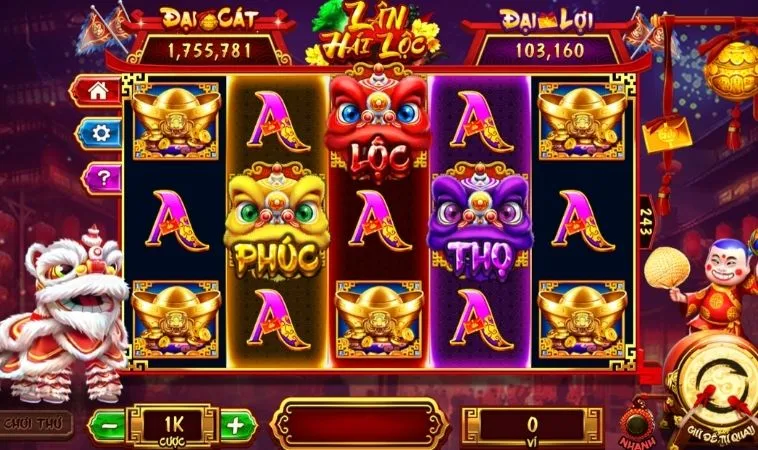 Giao diện chơi Nổ Hũ Lân Hái Lộc Tại 789Club