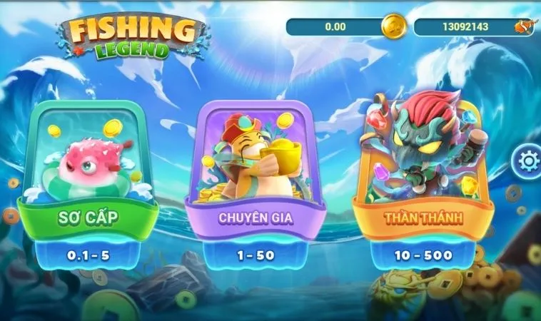 Các phòng chơi trong game Vua Bắn Cá 789Club